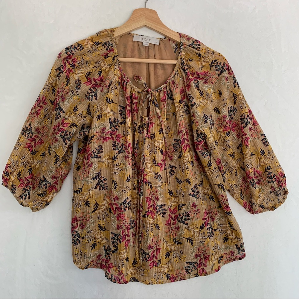 Loft Petites Women’s Lined Blouse Size SP